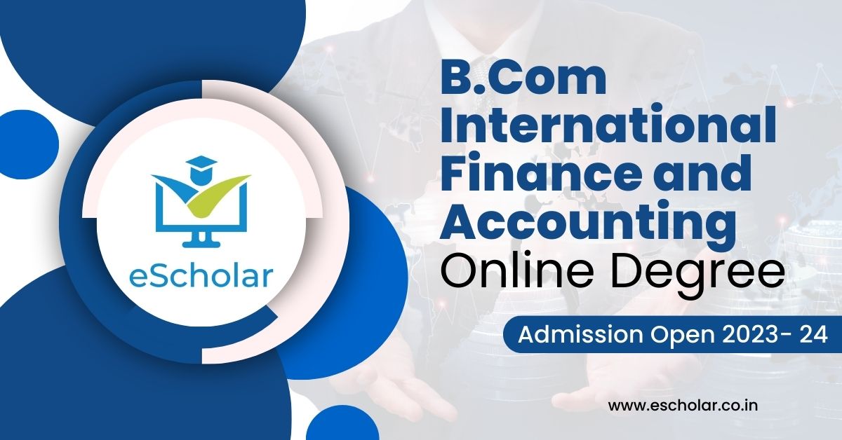 B.Com International Finance and Accounting online degree in Jain University